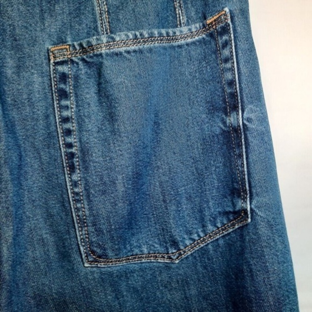 Good American Jeans 12 Paper‎ Bag Belt Cinched Ankle Curvy Pleated Preppy Casual - Picture 9 of 12